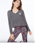 Victoria's Secret PINK Tie Dye Long
Sleeve Cropped T-Shirt Top Midium #23
