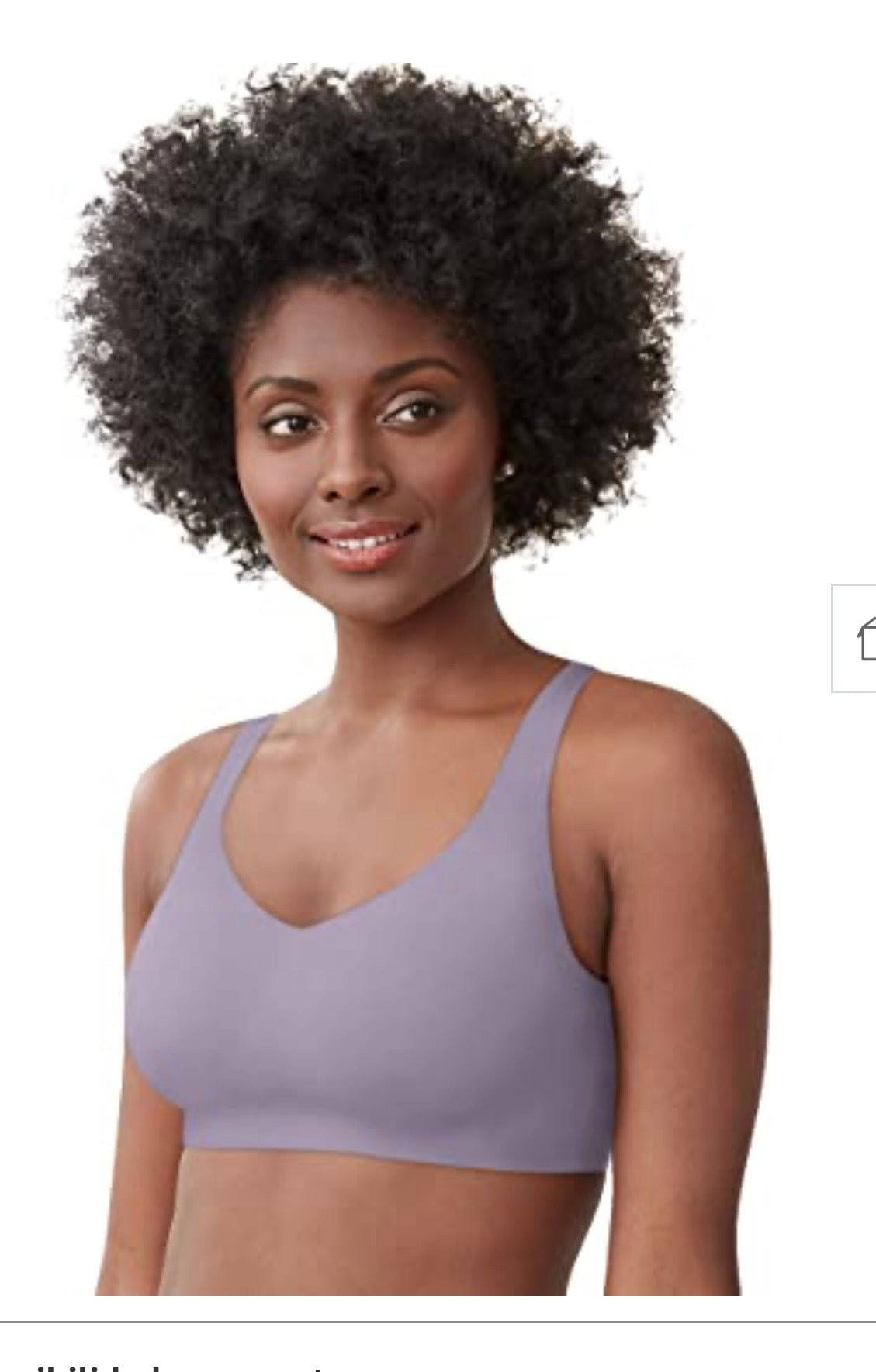 Bali Womens Comfort Revolution EasyLite Back Close
Wirefree Bra, 3XL, purple #41
