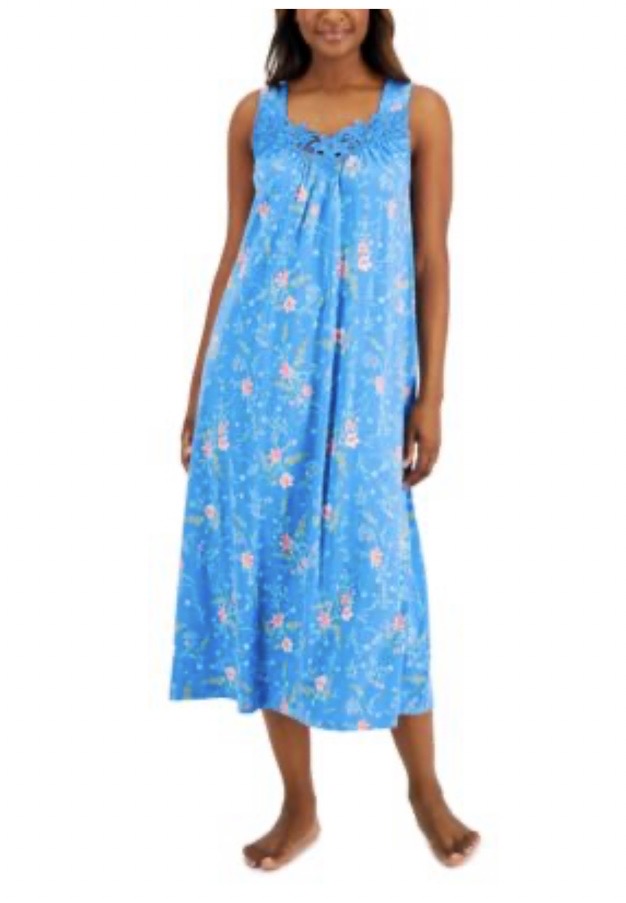 Charter Club pajama Cotton nightgown Blue Large #28