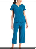 Charter Club Woman Pajama Small Blue #34