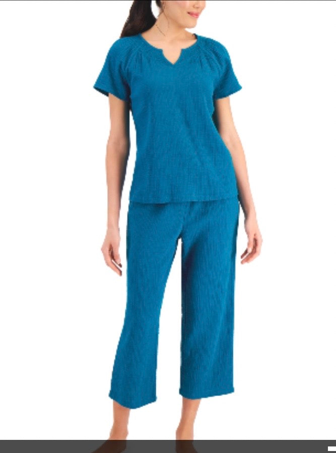 Charter Club Woman Pajama Small Blue #34