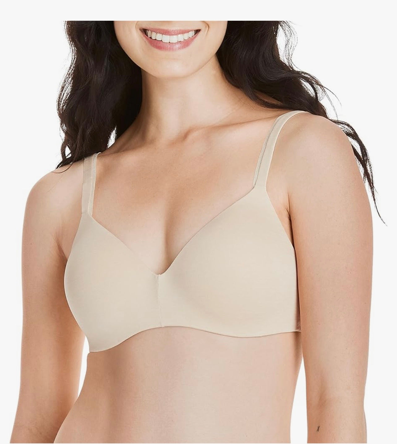 Hanes Women's Hanes Ultimate T-shirt Soft  Foam Wirefree Bra, -Porcelain Heather, 38B #44