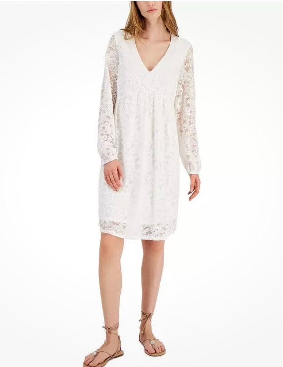 INC Womens Lace V Neck Casual Shift Dress #60