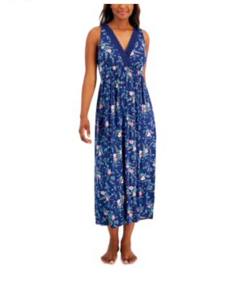 Charter Club pajama Cotton nightgown Navy XLarge #29