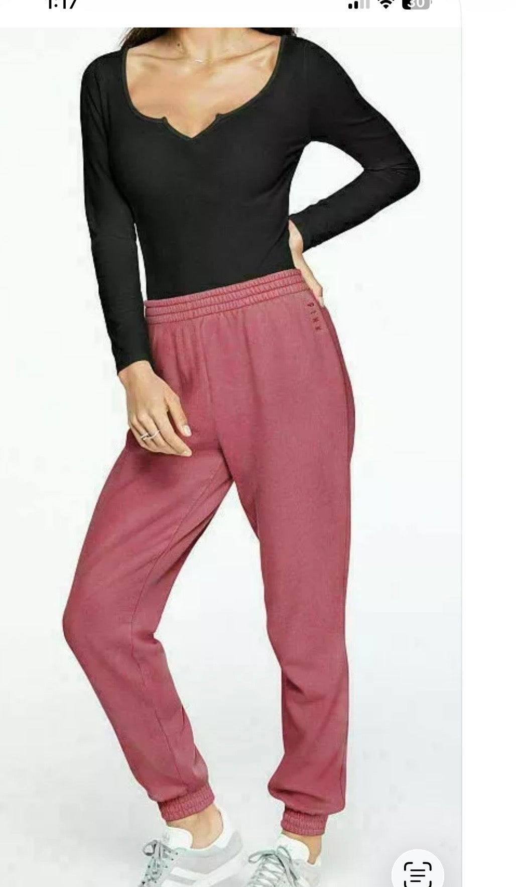 VICTORIAS SECRET PINK LONG
SLEEVE BODYSUIT Large #9