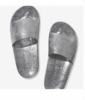 Victoria's Secret Pink Bling Glitter Jelly Strap Slides Sandals Silver small #10